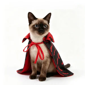 Reversible Bat Pet Vampire Cape Costume